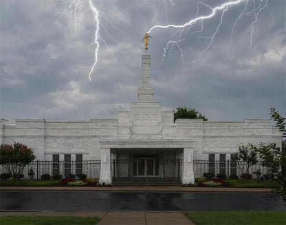 Nashville Temple Through The Storm Gallery Wrap