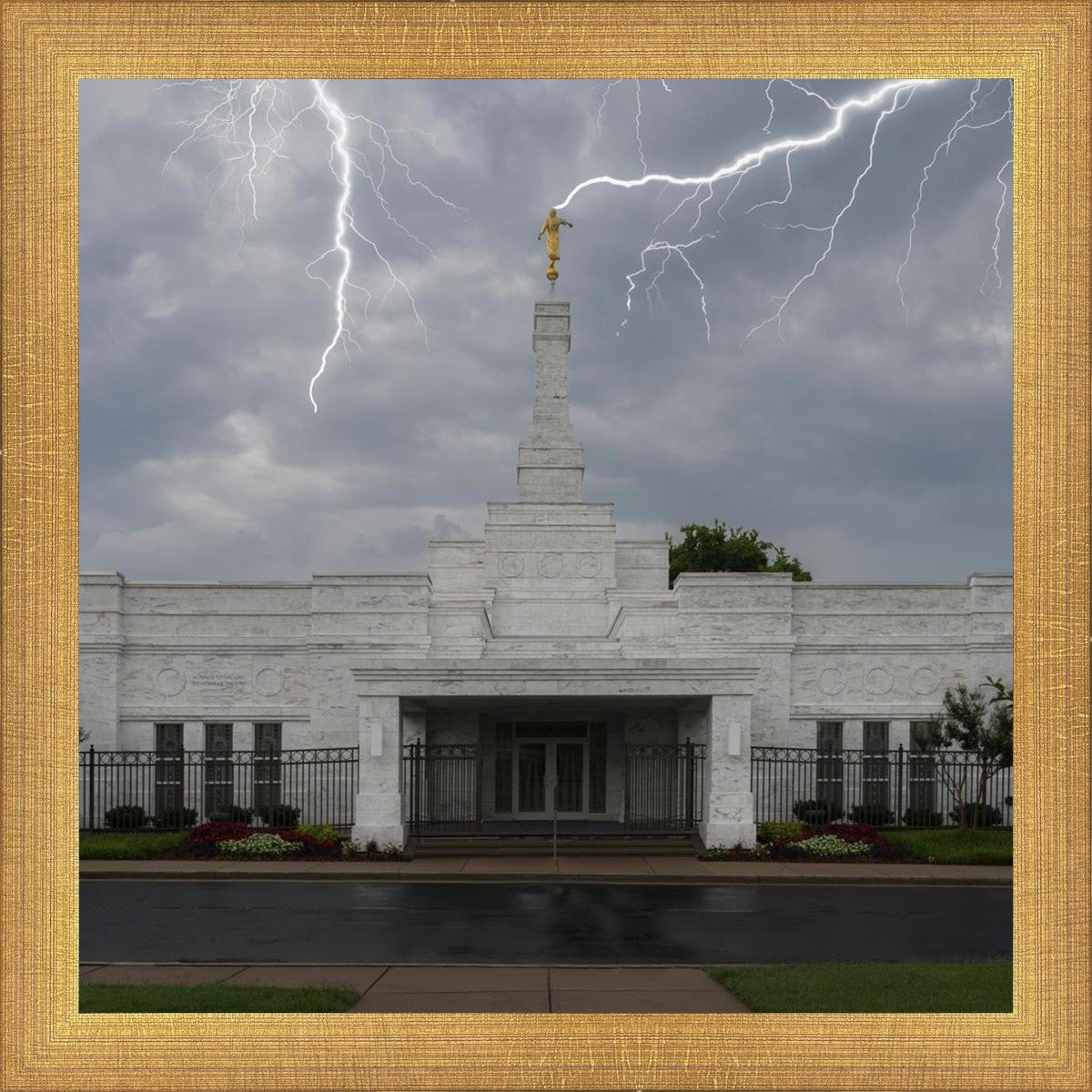 Nashville Temple Through The Storm