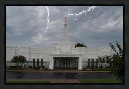 Nashville Temple Through The Storm Gallery Wrap