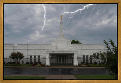 Nashville Temple Through The Storm Gallery Wrap