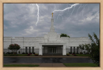 Nashville Temple Through The Storm Gallery Wrap