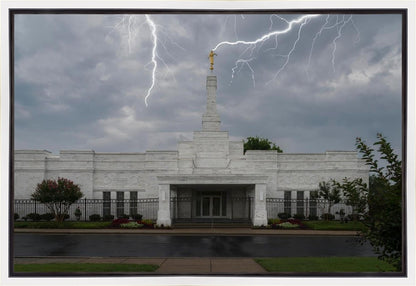Nashville Temple Through The Storm Gallery Wrap