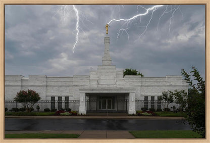 Nashville Temple Through The Storm Gallery Wrap