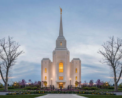 Brigham City Temple Early Spring Gallery Wrap