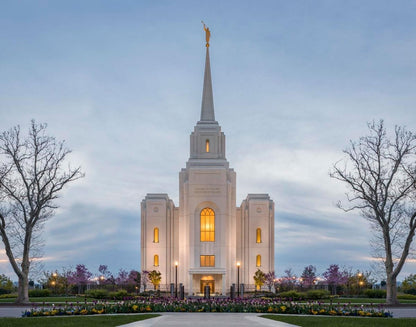 Brigham City Temple Early Spring Gallery Wrap