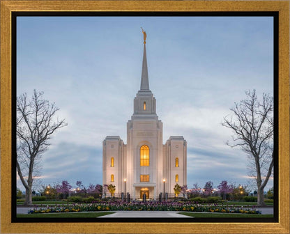 Brigham City Temple Early Spring Gallery Wrap