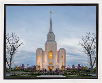 Brigham City Temple Early Spring Gallery Wrap