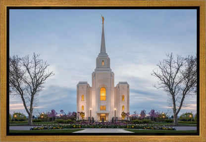 Brigham City Temple Early Spring Gallery Wrap