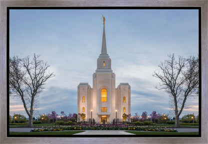 Brigham City Temple Early Spring Gallery Wrap