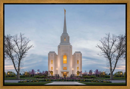 Brigham City Temple Early Spring Gallery Wrap