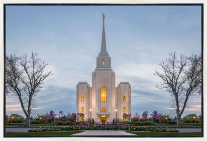 Brigham City Temple Early Spring Gallery Wrap