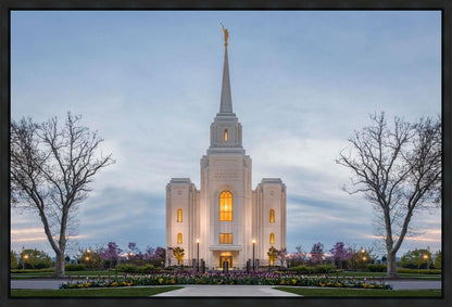 Brigham City Temple Early Spring Gallery Wrap