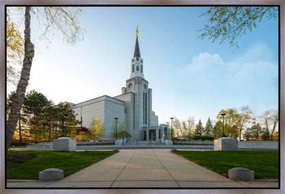 Boston Temple Spring Blossoms Gallery Wrap