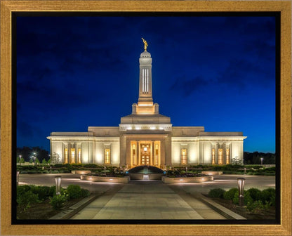 Indianapolis Temple Beacon Of Light Gallery Wrap