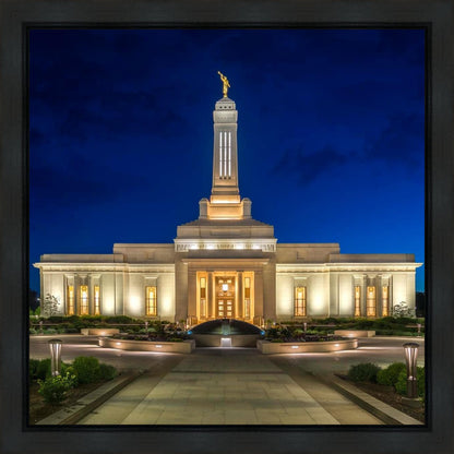 Indianapolis Temple Beacon Of Light Gallery Wrap