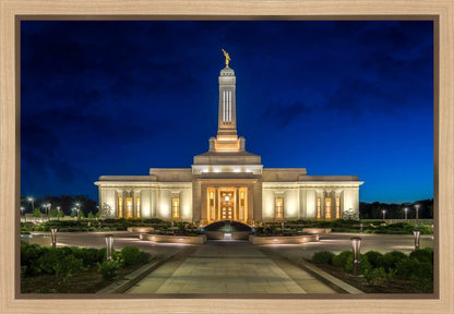 Indianapolis Temple Beacon Of Light Gallery Wrap