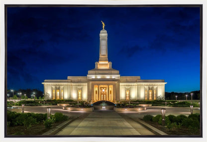 Indianapolis Temple Beacon Of Light Gallery Wrap