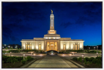 Indianapolis Temple Beacon Of Light Gallery Wrap