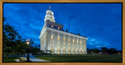 Nauvoo Temple Blue Hour Gallery Wrap