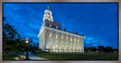 Nauvoo Temple Blue Hour Gallery Wrap