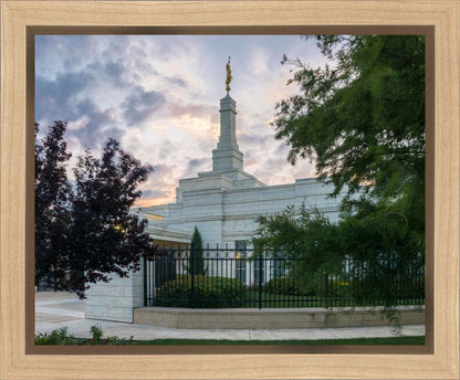 Oklahoma City Temple Peaceful Gardens Gallery Wrap