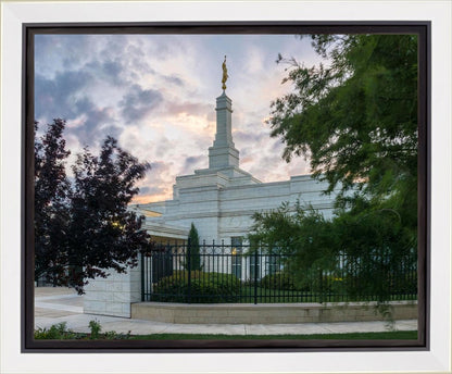Oklahoma City Temple Peaceful Gardens Gallery Wrap