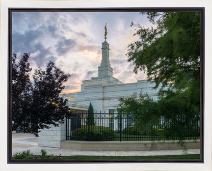 Oklahoma City Temple Peaceful Gardens Gallery Wrap