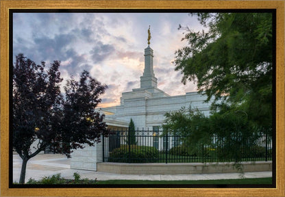 Oklahoma City Temple Peaceful Gardens Gallery Wrap