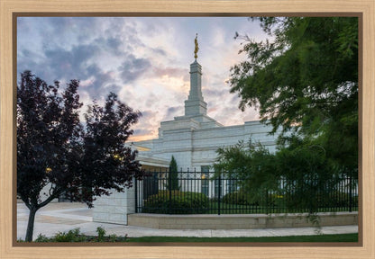 Oklahoma City Temple Peaceful Gardens Gallery Wrap
