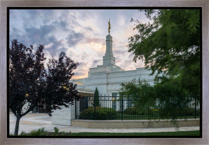 Oklahoma City Temple Peaceful Gardens Gallery Wrap