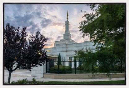 Oklahoma City Temple Peaceful Gardens Gallery Wrap