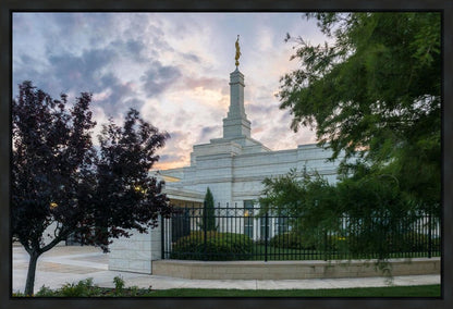 Oklahoma City Temple Peaceful Gardens Gallery Wrap