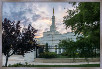 Oklahoma City Temple Peaceful Gardens Gallery Wrap