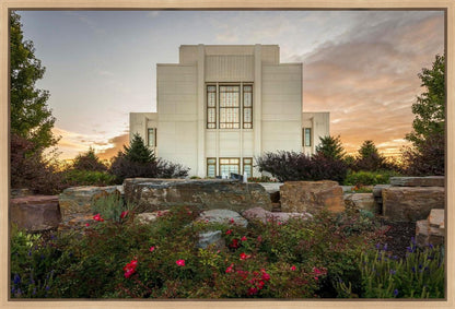Twin Falls Temple Garden Of Eden Gallery Wrap