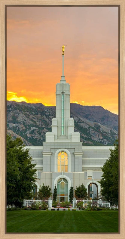 Mount Timpanogos Morning Glory (Full Vertical Version) Gallery Wrap