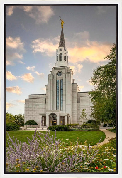 Boston Temple Summer Evening Gallery Wrap