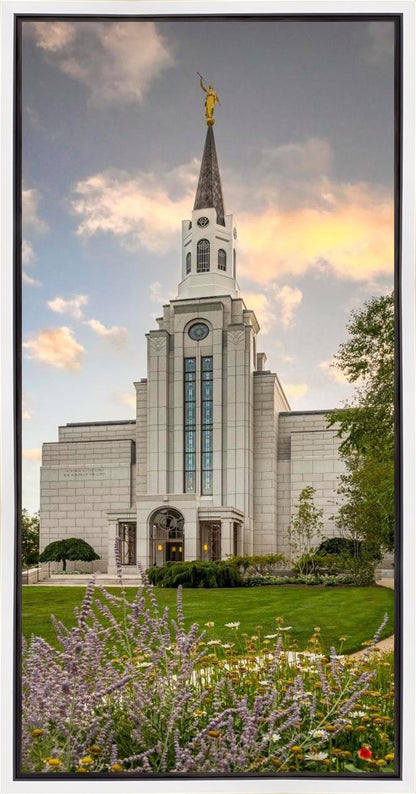 Boston Temple Summer Evening Gallery Wrap
