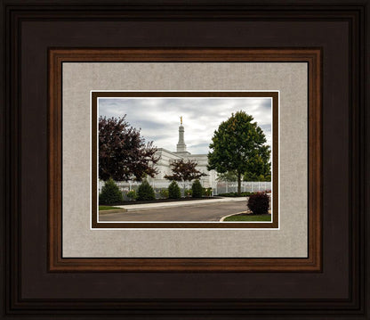 Columbus Temple Cloudy Skies