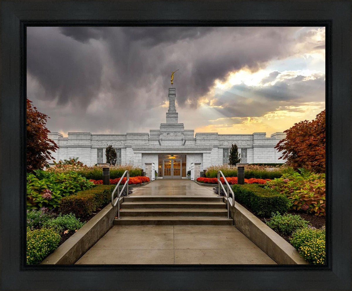 Detroit Temple Radiant Beams Gallery Wrap