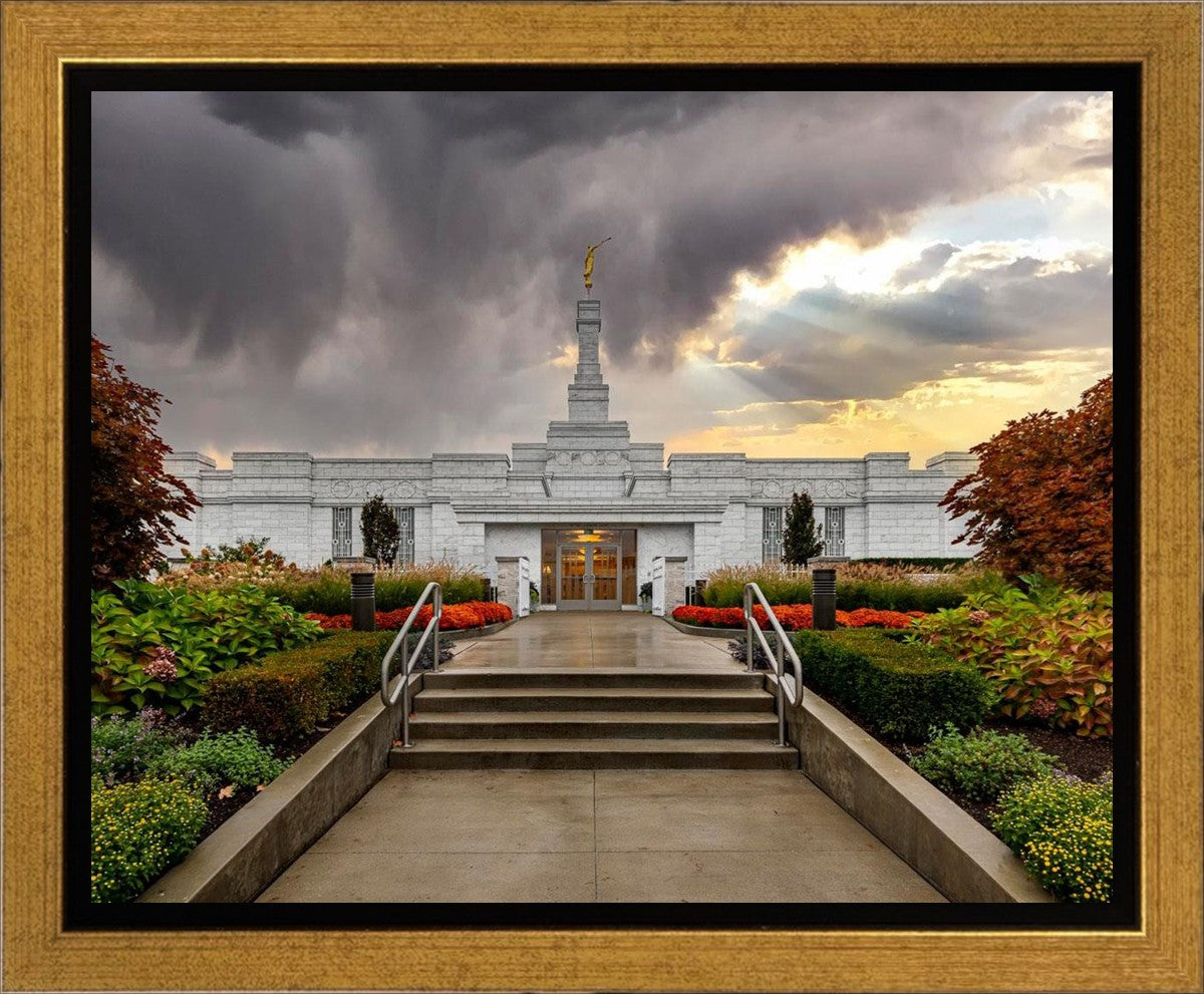 Detroit Temple Radiant Beams Gallery Wrap