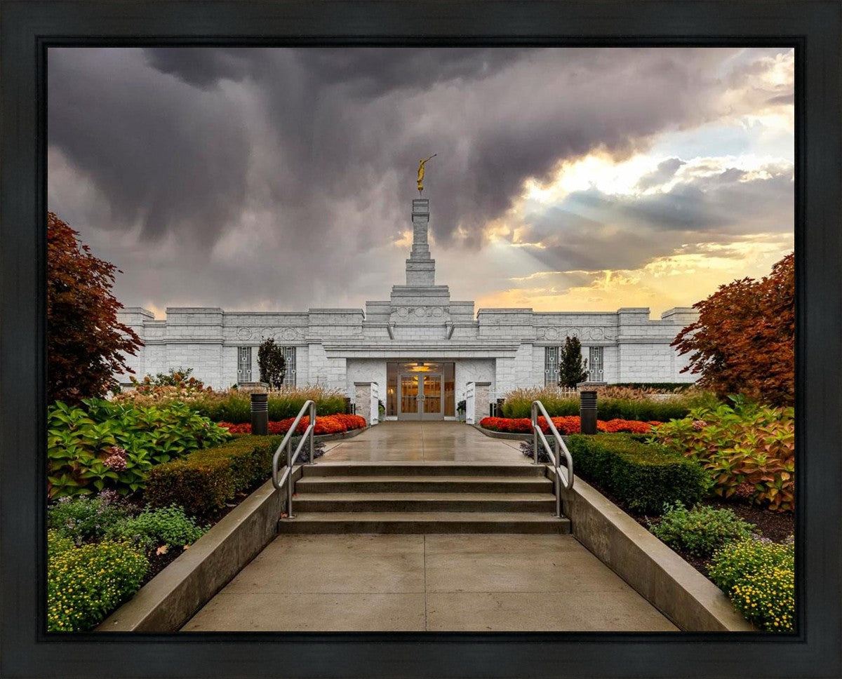 Detroit Temple Radiant Beams Gallery Wrap