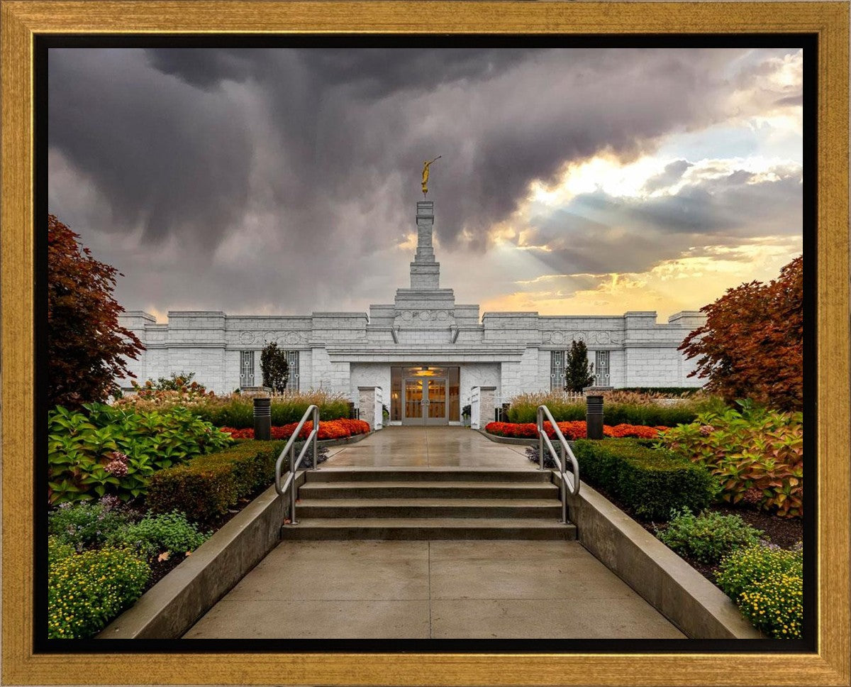 Detroit Temple Radiant Beams Gallery Wrap