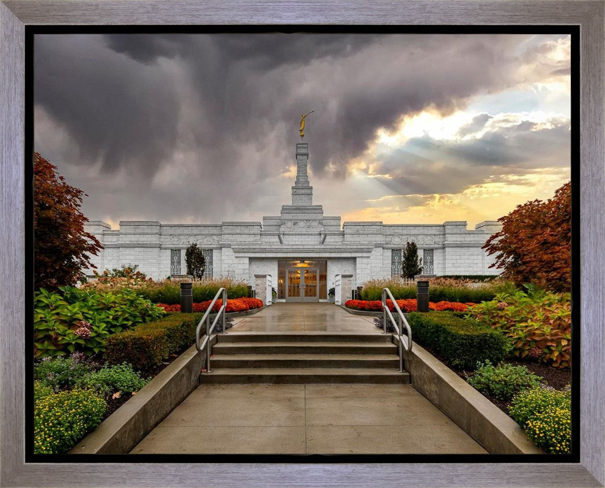 Detroit Temple Radiant Beams Gallery Wrap