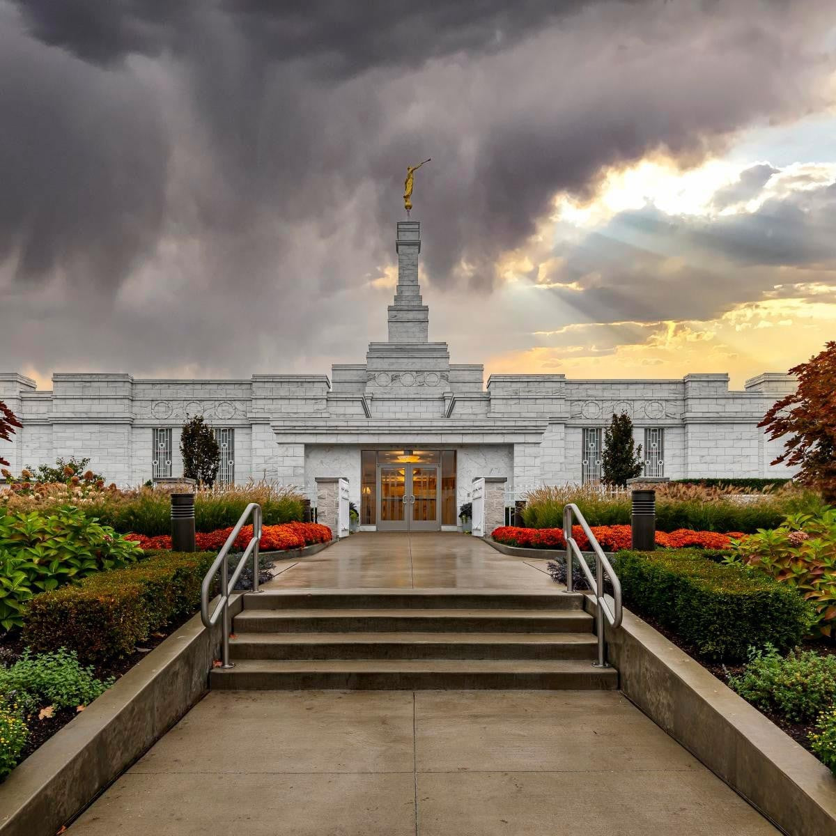 Detroit Temple Radiant Beams Gallery Wrap