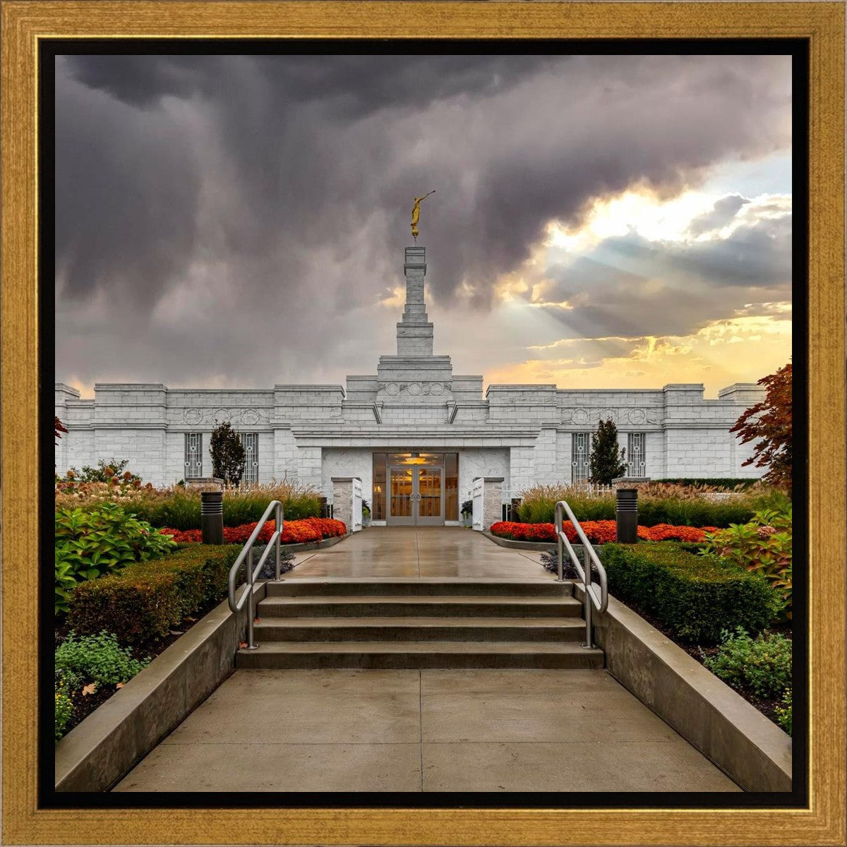 Detroit Temple Radiant Beams Gallery Wrap