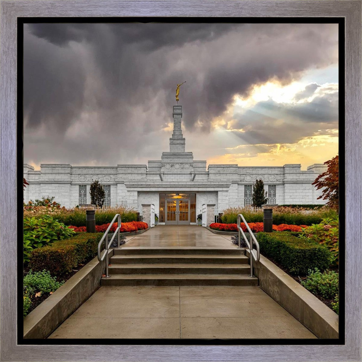 Detroit Temple Radiant Beams Gallery Wrap
