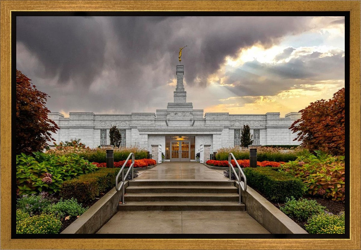 Detroit Temple Radiant Beams Gallery Wrap