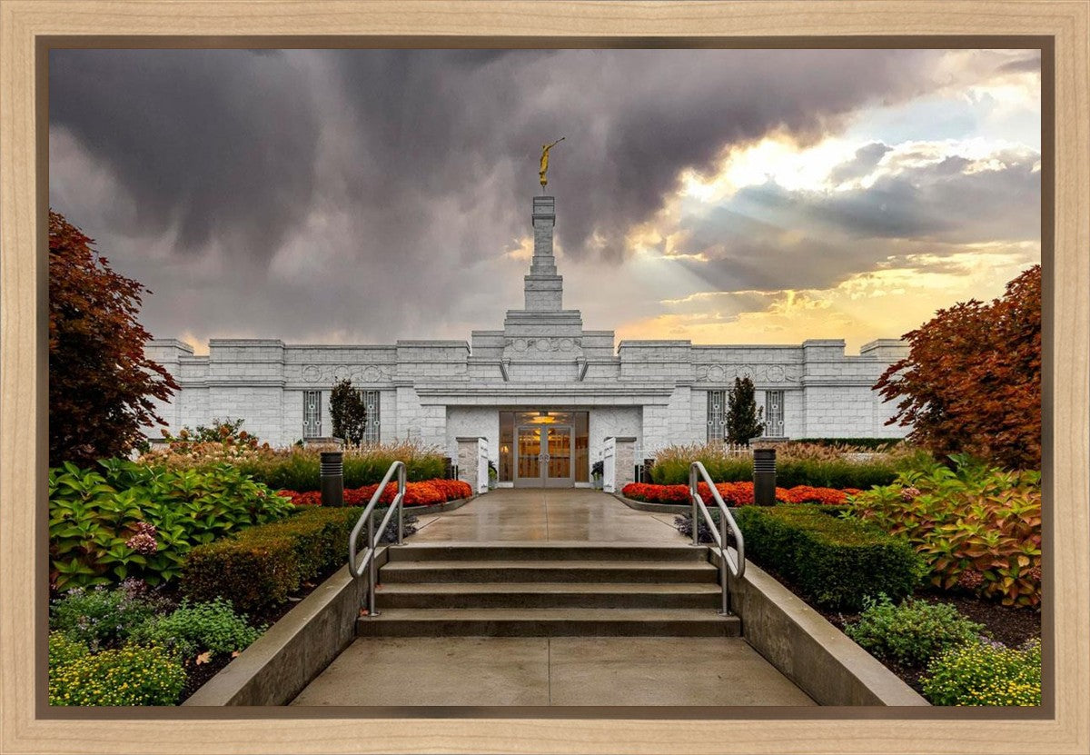 Detroit Temple Radiant Beams Gallery Wrap