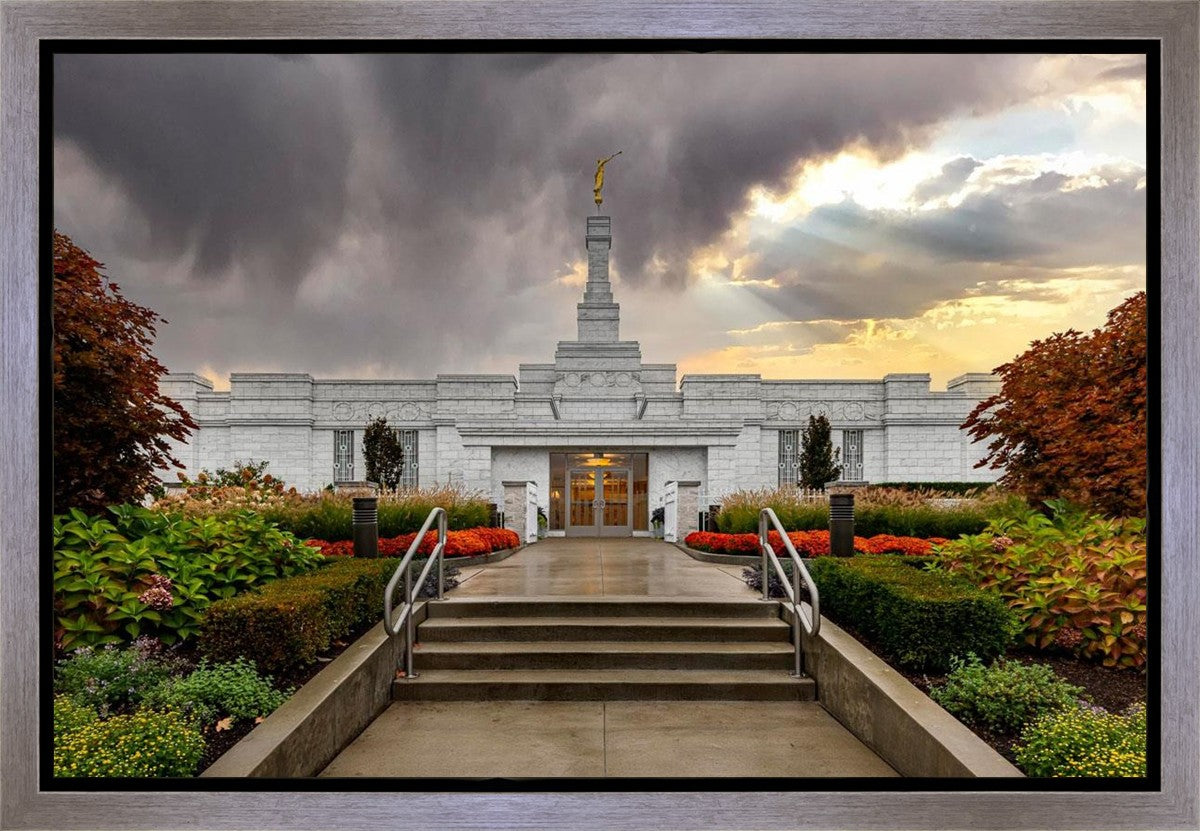 Detroit Temple Radiant Beams Gallery Wrap