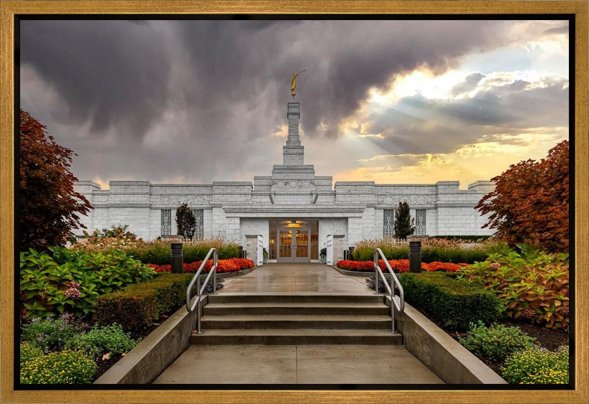 Detroit Temple Radiant Beams Gallery Wrap